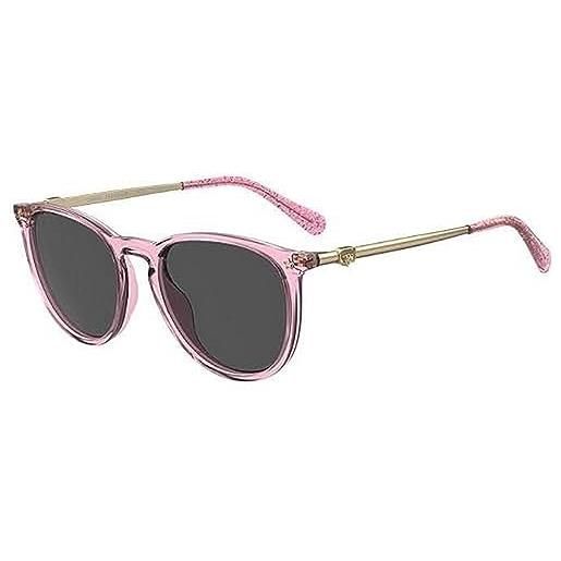 Ferragni chiara ferragni cf 1005/s 733/0j occhiali da sole donna, taglia 53/140/18, rosa pesca