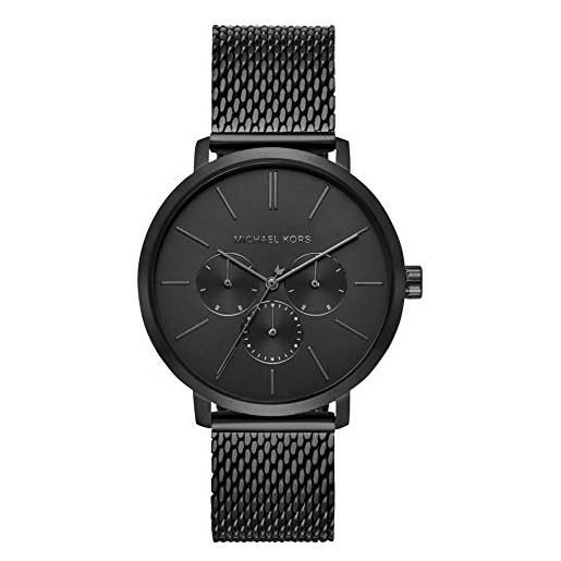 Michael Kors orologio blake da uomo, movimento al quarzo, cassa in acciaio inossidabile nero da 42 mm con bracciale in acciaio inossidabile, mk8778, grafite