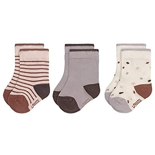 Lässig calzini unisex per bambini e neonati set di 3/ tiny farmer lilla taglia 19-22