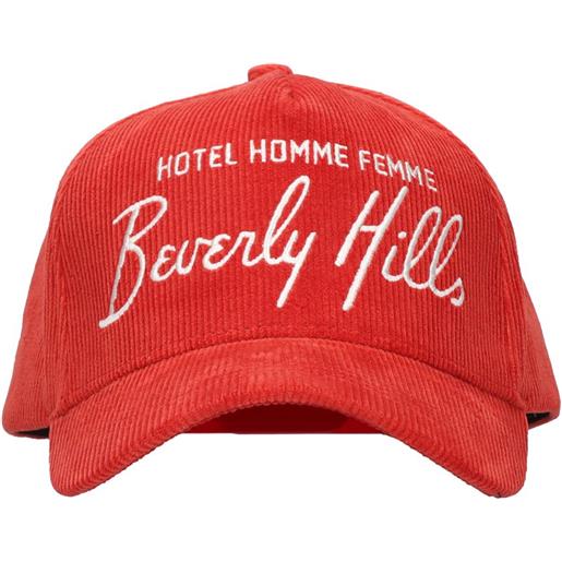 HOMME + FEMME LA cappello homme hotel in cotone millerighe