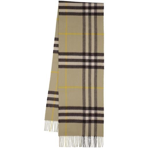 BURBERRY sciarpa in cashmere check