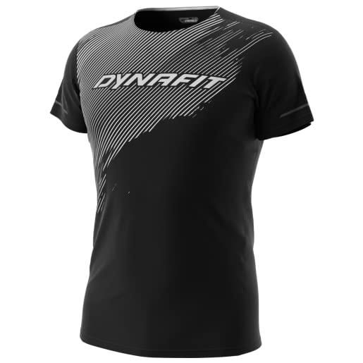 Dynafit alpine 2 s/s tee m felpa, nero (black out/0520), l uomo