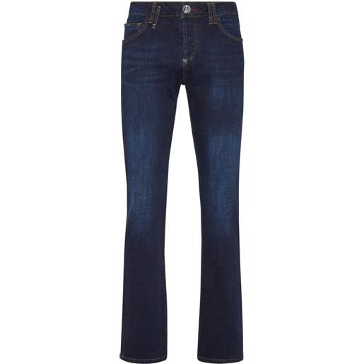Philipp Plein jeans dritti supreme iconic - blu