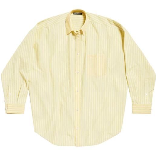 Balenciaga camicia a righe - giallo