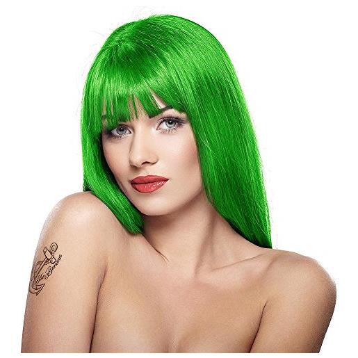 Stargazer semi-permanent hair colour dye x 4 packs uv green rinse by Stargazer