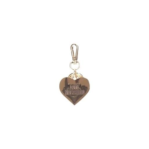 Love Moschino portachiavi cuore metallo con logo - jc5403 oro