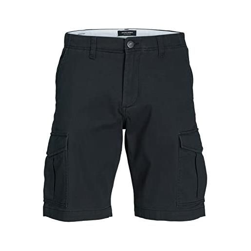 Jack & jones junior jpstjoe jjcargo shorts akm jnr pantaloncini cargo, black, 140 ragazzi