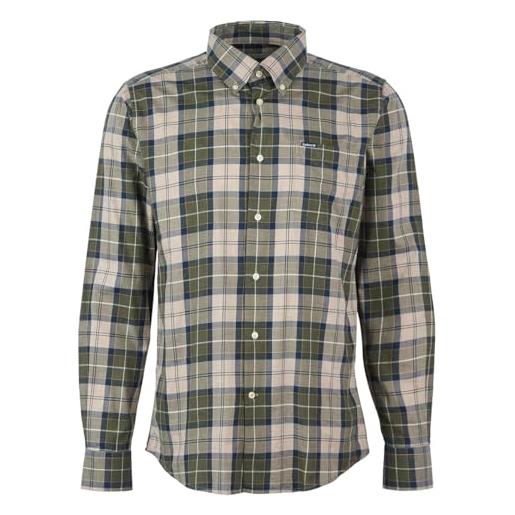 Barbour camicia uomo msh4982 verde wetheram tailored shirt msh4982 m