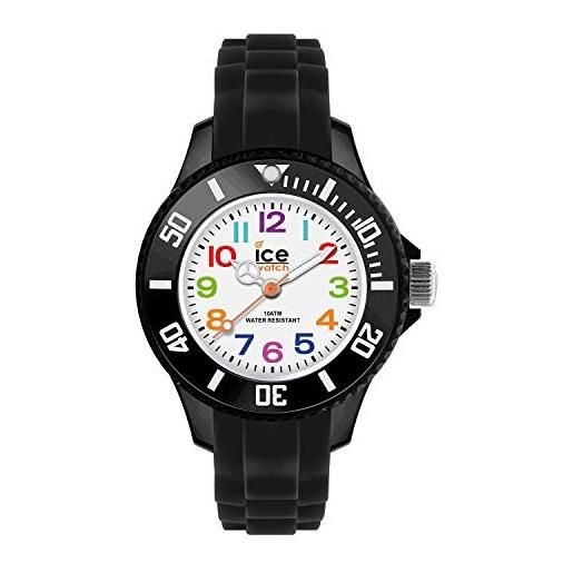 Ice-watch - ice mini black - orologio nero da bambini (unisex) con cinturino in silicone - 000785 (extra small)
