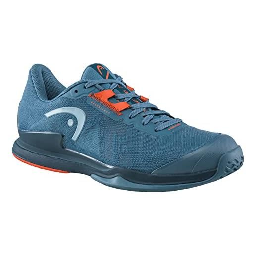 Head sprint pro 3.5 scarpe da tennis, uomo, blu/arancione, 38.5 eu