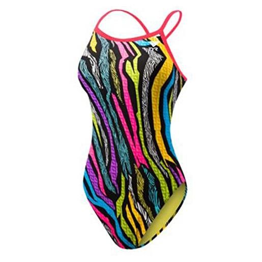 TYR jungle groove diamondfit - costume da bagno, intero, da donna, nero (nero), xs