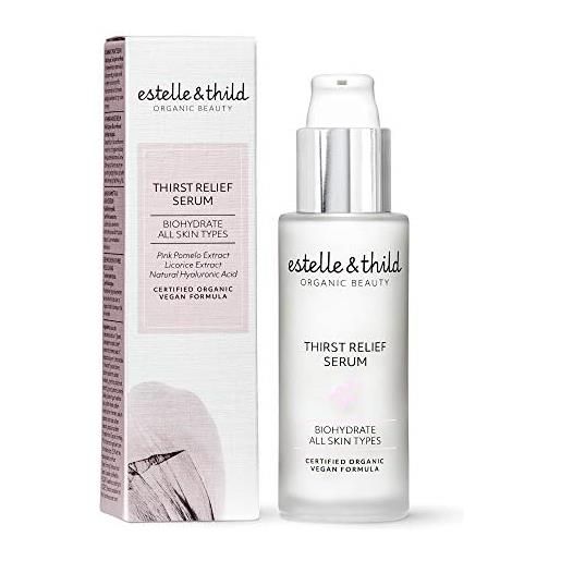 Estelle&Thild estelle & thild - organic beauty - thirst relief serum. All skin types, certified organic, vegan formula, cruelty free - sweden - 30ml