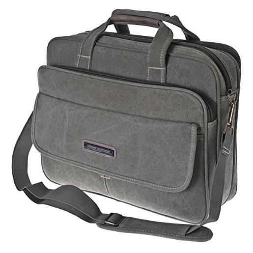 Aoking borsa messenger bag per lavoro xxl - portadocumenti per pc laptop racoglitore a4 - alta qualità - tracolla regolabile (green)