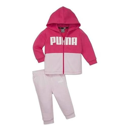 PUMA tuta completa felpa e pantalone minicats colorblock rosa 1-2 anni rosa 62