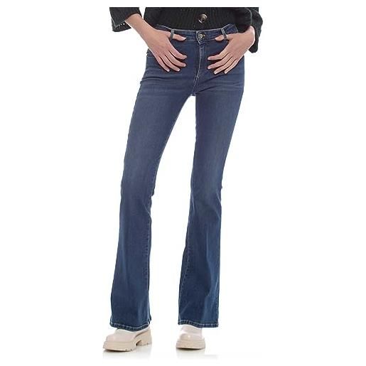 Kocca jeans straight con taglio bootcut denim blu scuro donna mod: grazia size: 28