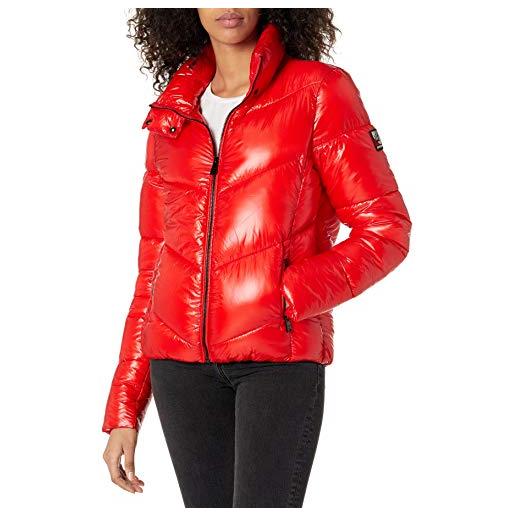 Superdry a4-padded giacca, high risk red, xxs donna
