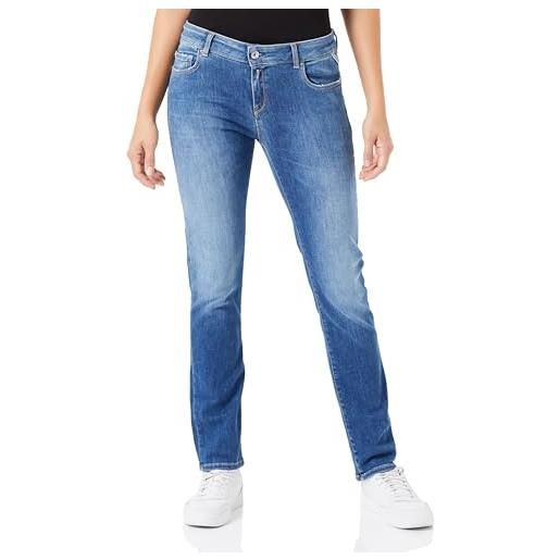 REPLAY wa429 faaby power stretch modal jeans, medium blue 009, 27w / 32l donna
