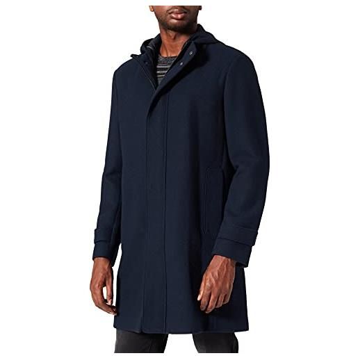 Sisley coat 2elj5k2o9 cappotto misto lana, blu 901, 46 uomo