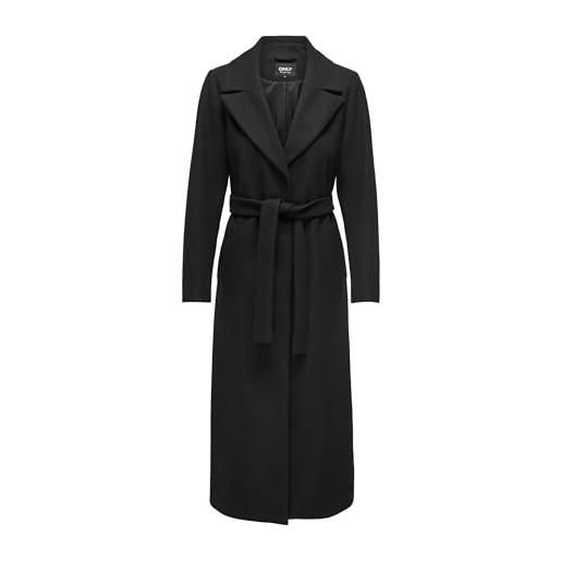 Only onlclara x-long coat cs otw cappotto, nero, xs donna