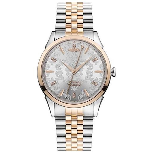 Vivienne Westwood the wallace ladies quartz watch with silver dial & two tone stainless steel bracelet vv208rssl