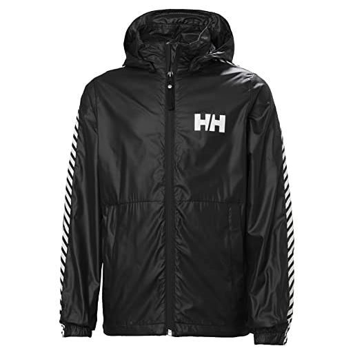 Helly Hansen junior jr stripe wind jacket 990 black 152/12