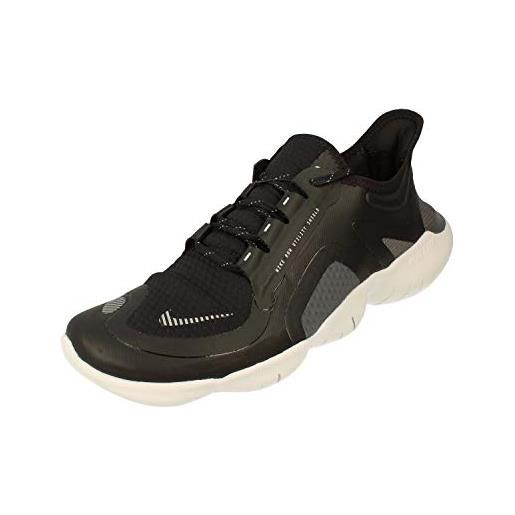 Nike free rn 5.0 shield, scarpe running uomo, black/silver/cool grey, 42 eu