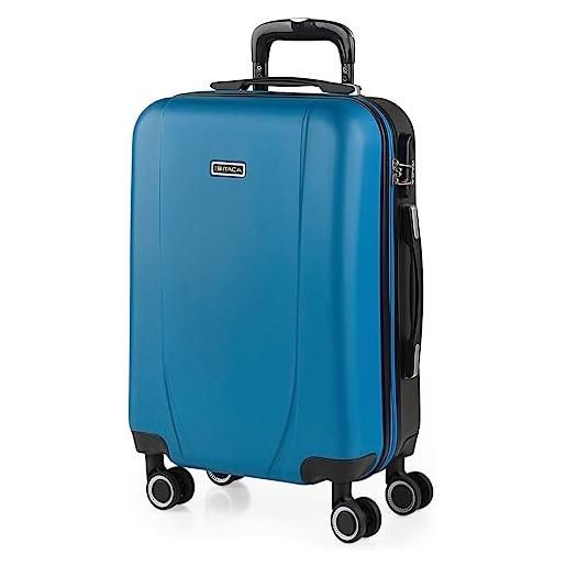 ITACA - valigia bagaglio a mano 55x40x20 - trolley bagaglio a mano, trolley cabina, valigie, trolley 55x40x20 71150, blu/antracite