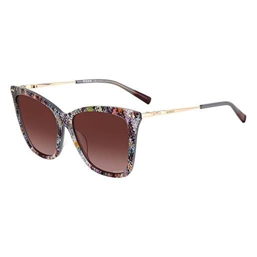 Missoni occhiali da sole mis 0106/s multicolor pattern/violet brown shaded 56/16/140 donna