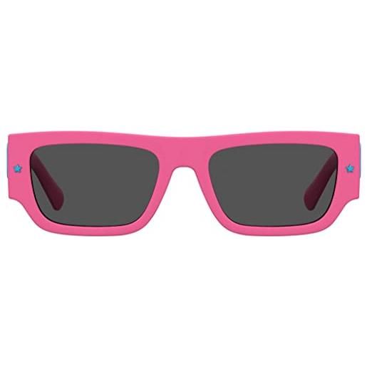 Ferragni chiara Ferragni cfc cf 7013/s qr0/ir pink glitter sunglasses unisex polycarbonate, standard, 53