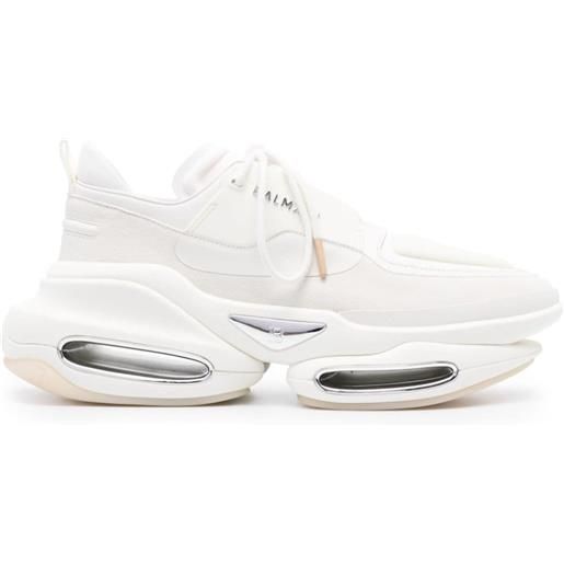 Balmain sneakers con suola rialzata - bianco