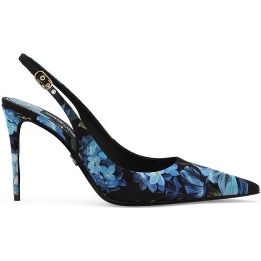 Dolce & Gabbana pumps a fiori - blu