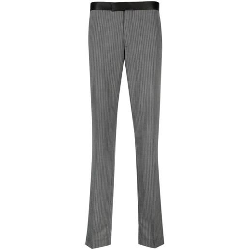 Tagliatore pantaloni sartoriali gessati - grigio