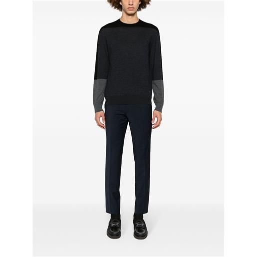 Emporio Armani maglione con design color-block - nero