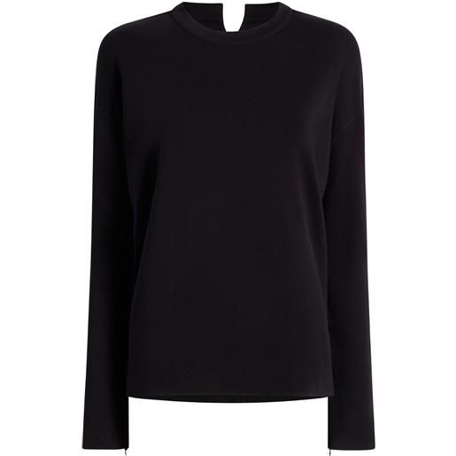 Another Tomorrow t-shirt luxe seamed - nero