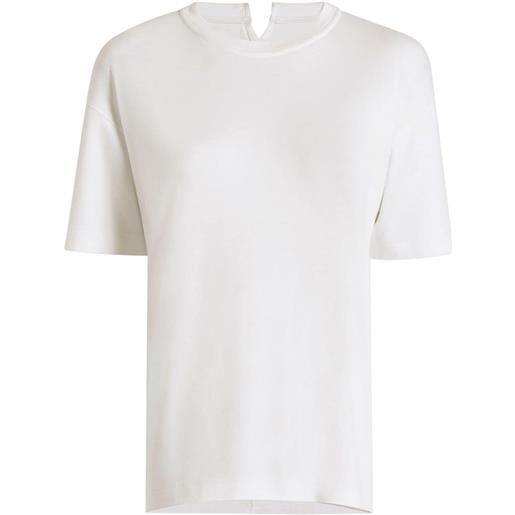 Another Tomorrow t-shirt luxe seamed - bianco