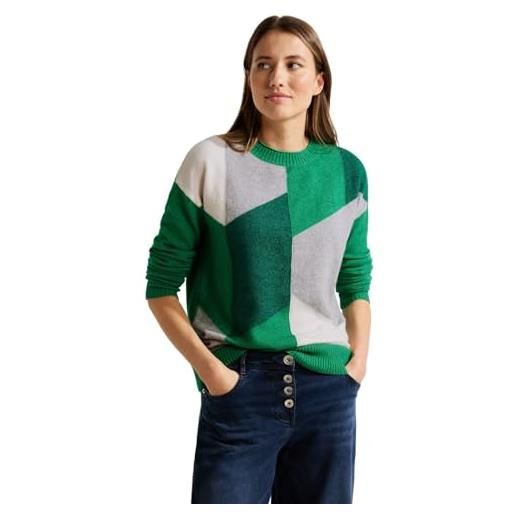 Cecil b302604 maglione, melange verde chiaro, l donna