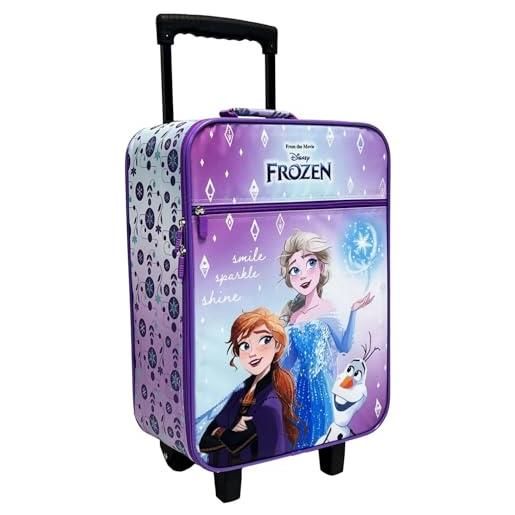 Coriex valigia frozen per bambini trolley bagaglio a mano borsone da viaggio per bambino trolley per la scuola