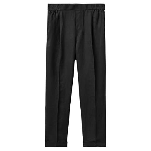 United Colors of Benetton pantalone 4agh558x5, nero 100, xl donna
