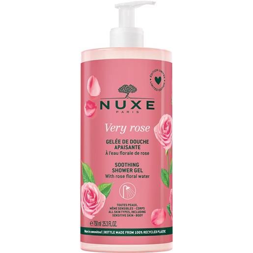 Nuxe very rose - gel doccia lenitivo, 750ml