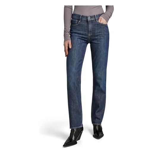 G-STAR RAW strace straight jeans donna , blu (worn in deep marine d23951-b767-c602), 32w / 32l