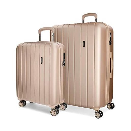 MOVOM wood set di valigie, 70 cm, beige