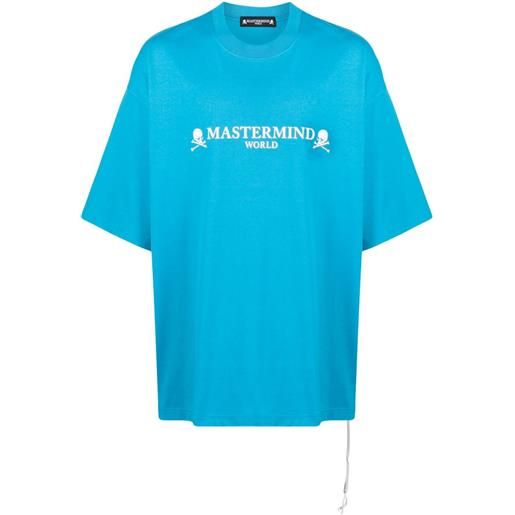 Mastermind World t-shirt con ricamo - blu