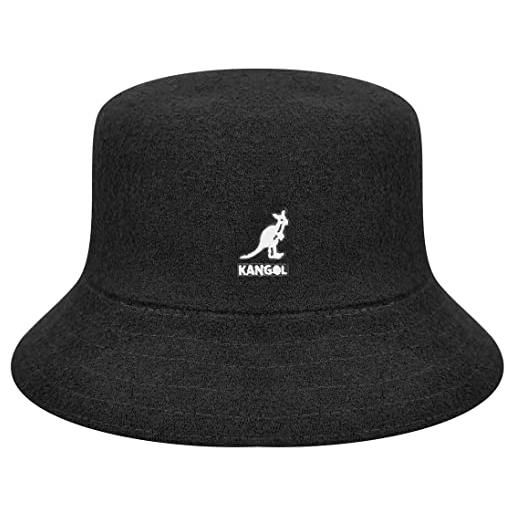Kangol bermuda bucket cappello alla pescatora, nero, m unisex-adulto