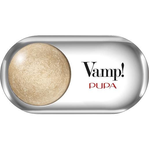 PUPA vamp!Ombretto wet&dry 201 champagne gold ombretto altamente pigmentato con applicatore 1 gr