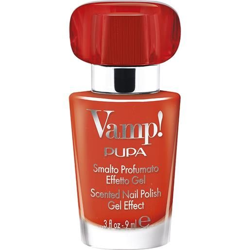 PUPA vamp!Smalto 210 sexy orange smalto profumato effetto gel fragranza rossa 9 ml