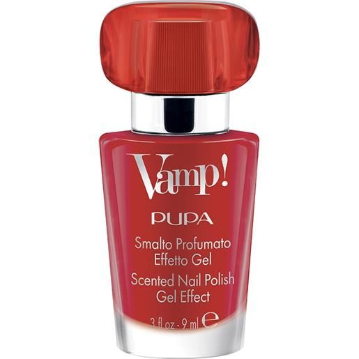 PUPA vamp!Smalto 203 sensual red smalto profumato effetto gel fragranza rossa 9 ml