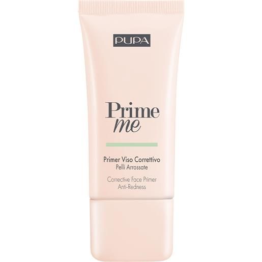 PUPA prime me primer viso correttivo 003 green base pre-trucco pelli arrossate e couperose 30 ml