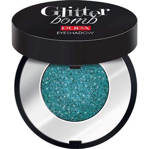 PUPA glitter bomb eyeshadow 045 emerald jewel ombretto colore super intenso 0,8 gr