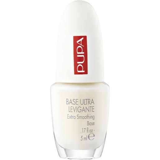 PUPA nail care base ultra levigante 01 white trattamento unghie striate 5 ml