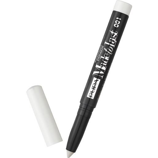 PUPA made to last waterproof eyeshadow 001 flash white ombretto in stick colore vibrante e luminoso 1,4 gr